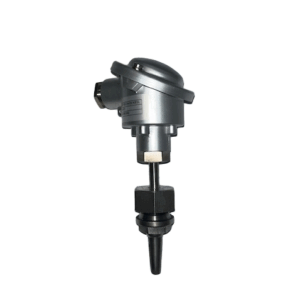 Resistance thermometer PT-100 element thermowell insertion 42-35 mm steel