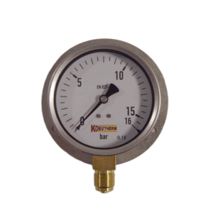 Manometer 0/+16 bar glycerine type 212.20.100