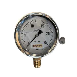 Manometer 0/+25 bar glycerine type 213.53.100