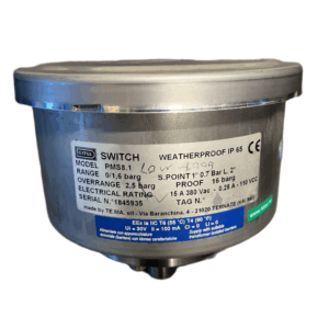 TE.MA. Weatherproof pressure switch 0/+0,6 bar model PMS8.1